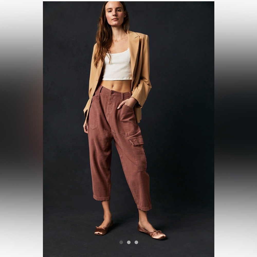 We the free relaxed fit rust cargo pants